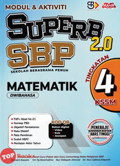 [TOPBOOKS Mahir] Modul & Aktiviti Superb 2.0 SBP Matematik Tingkatan 4 KSSM Dwibahasa (2024)