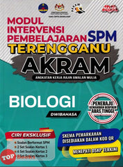 [TOPBOOKS Mahir] Modul Intervensi Pembelajaran SPM Terengganu AKRAM Biologi Dwibahasa (2024)