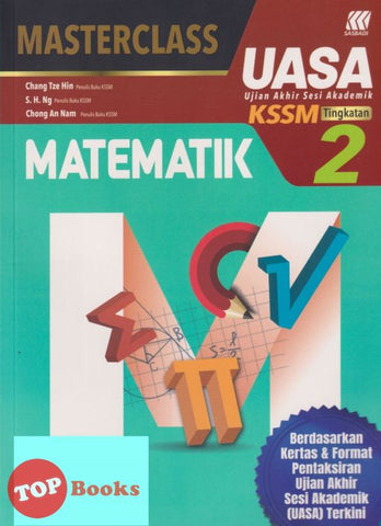 [TOPBOOKS Sasbadi] Masterclass UASA Matematik Tingkatan 2 KSSM (2023)