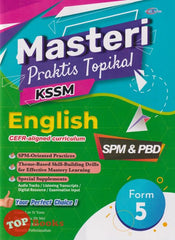 [TOPBOOKS Cemerlang] Masteri Praktis Topikal English CEFR-aligned Form 5 KSSM (2023)