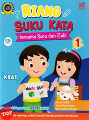 [TOPBOOKS Pelangi Kids] Riang Suku Kata Bersama Sara Dan Zaki Buku 1 (2023)