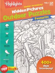 [TOPBOOKS Pelangi Kids] Highlights Gambar Tersembunyi Hidden Pictures Outdoor Puzzles Favourite Buku 1 (English & Malay)
