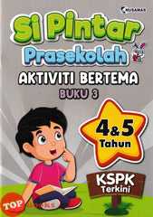 [TOPBOOKS Nusamas Kids] Si Pintar Prasekolah Aktiviti Bertema Buku 3 4 & 5 Tahun KSPK Terkini (2024)
