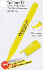 [TOPBOOKS Faber-Castell] Textliner 38 Superfluorescent Highlighter (Yellow)
