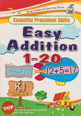[TOPBOOKS Wizard Kids] Essential Preschool Skills Easy Addition 1-20 Ages 4-6