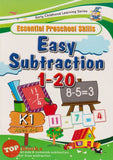 [TOPBOOKS Wizard Kids] Essential Preschool Skills Easy Subtraction 1-20 Ages 4-6