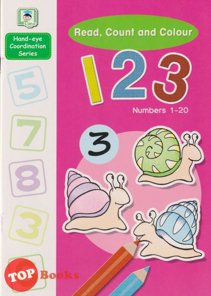 [TOPBOOKS Daya Kids] Read, Count And Colour 123 Numbers 1-20 (2021)