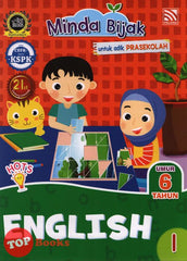 [TOPBOOKS Pelangi Kids] Minda Bijak Untuk Adik Prasekolah English 1 Umur 6 Tahun (2021)