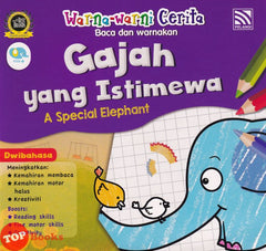 [TOPBOOKS Pelangi Kids] Warna-Warni Cerita Gajah Yang Istimewa (Malay & English) 2022