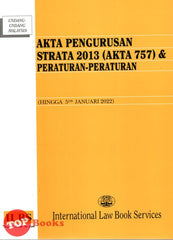 [TOPBOOKS Law ILBS] Akta Pengurusan Strata 2013 (AKTA 757) & Peraturan-Peraturan (2022)