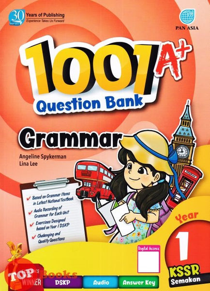 [TOPBOOKS Pan Asia] 1001 A+ Question Bank Grammar Year 1 KSSR Semakan (2023)