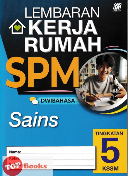 [TOPBOOKS Sasbadi] Lembaran Kerja Rumah SPM Sains Tingkatan 5 KSSM Dwibahasa (2024)