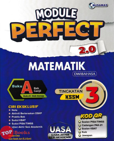 [TOPBOOKS Nusamas] Module Perfect 2.0 Matematik Book A Tingkatan 3 KSSM Dwibahasa (2024)