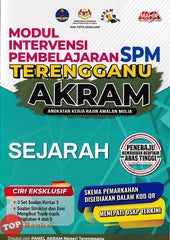 [TOPBOOKS Mahir] Modul Intervensi Pembelajaran SPM Terengganu AKRAM Sejarah (2024)