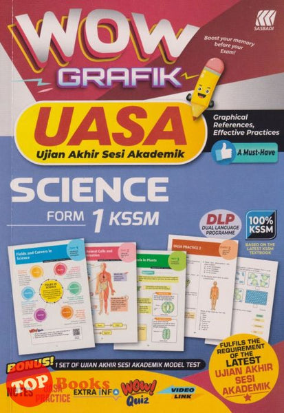 [TOPBOOKS Sasbadi] Wow Grafik UASA Science DLP Form 1 KSSM (2023)