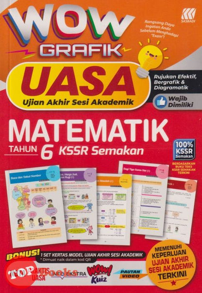 [TOPBOOKS Sasbadi] Wow Grafik UASA Matematik Tahun 6 KSSR Semakan (2023)