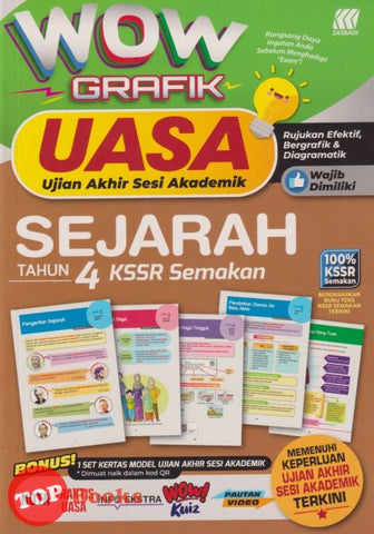 [TOPBOOKS Sasbadi] Wow Grafik UASA Sejarah Tahun 4 KSSR Semakan (2023)