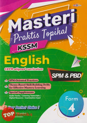 [TOPBOOKS Cemerlang] Masteri Praktis Topikal English CEFR-aligned Form 4 KSSM (2023)