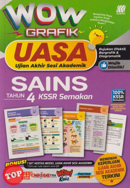 [TOPBOOKS Sasbadi] Wow Grafik UASA Sains Tahun 4 KSSR Semakan (2023)