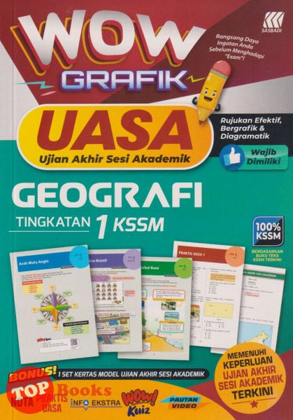 [TOPBOOKS Sasbadi] Wow Grafik UASA Geografi Tingkatan 1 KSSM (2023)