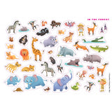 [TOPBOOKS Pelangi Kids] Sticker Playland Animals Big and Small