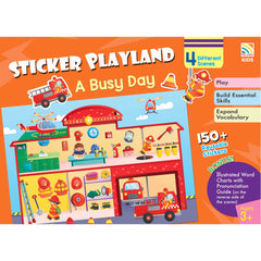 [TOPBOOKS Pelangi Kids] Sticker Playland A Busy Day