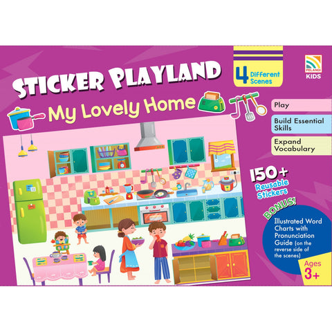 [TOPBOOKS Pelangi Kids] Sticker Playland My Lovely Home