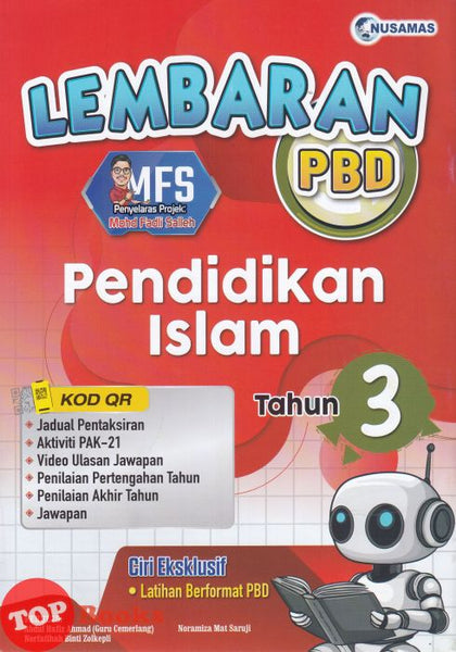 [TOPBOOKS Nusamas] Lembaran PBD Pendidikan Islam Tahun 3 (2026)