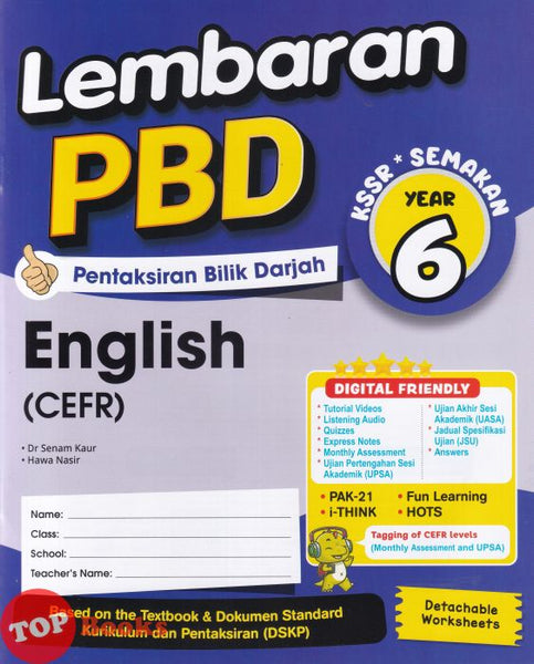 [TOPBOOKS  Ilmu Bakti] Lembaran PBD English CEFR Year 6 KSSR Semakan (2026)