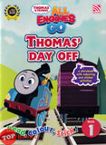 [TOPBOOKS Pelangi Kids] Thomas & Friends Read, Colour, Stick  Book 1