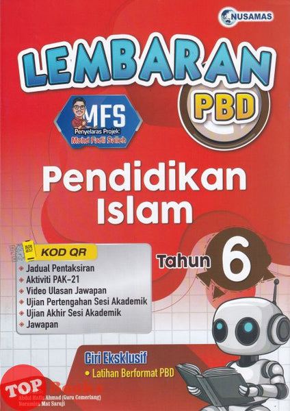 [TOPBOOKS Nusamas] Lembaran PBD Pendidikan Islam Tahun 6 (2026)