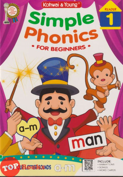 [TOPBOOKS Kohwai Kids] Simple Phonics For Beginners Reader 1 KSPK