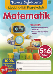 [TOPBOOKS Sasbadi Kids Tunas Sejahtera Modul Aktiviti Prasekolah Matematik  5 & 6 Tahun (2026)
