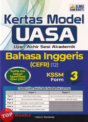 [TOPBOOKS Ilmu Bakti] Kertas Model UASA Bahasa Inggeris CEFR Form 3 KSSM (2026)