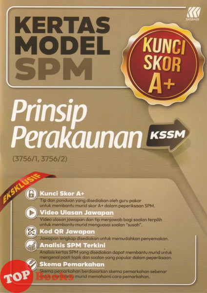 [TOPBOOKS Sasbadi] Kertas Model SPM Kunci Skor A+ Prinsip Perakaunan KSSM (2026)
