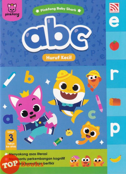 [TOPBOOKS Pelangi Kids] Pinkfong Baby Shark abc Huruf Kecil (2026)