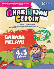 [TOPBOOKS Nusamas Kids] Anak Bijak Cerdik Bahasa Melayu 4 & 5 Tahun (2026)