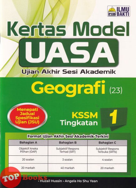 [TOPBOOKS Ilmu Bakti] Kertas Model UASA Geografi Tingkatan 1 KSSM (2026)