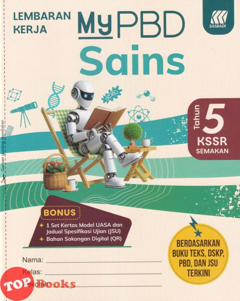 [TOPBOOKS Sasbadi] Lembaran Kerja MyPBD Sains Tahun 5 KSSR Semakan (2026)