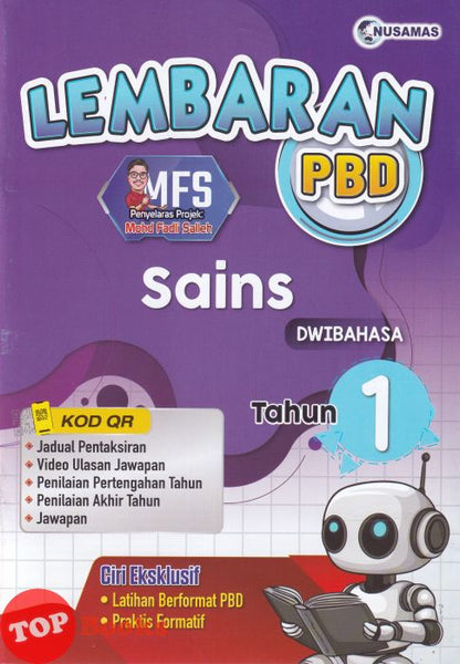 [TOPBOOKS Nusamas] Lembaran PBD Sains Tahun 1 Dwibahasa (2026)