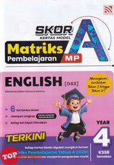 [TOPBOOKS Pelangi] Skor A Kertas Model Matriks Pembelajaran English Year 4 KSSR Semakan (2026)
