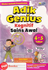 [TOPBOOKS Ilmu Bakti Kids] Modul Aktiviti Prasekolah Adik Genius Kognitif Sains Awal 4 5 Tahun (2026)
