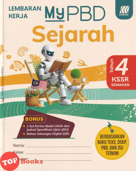 [TOPBOOKS Sasbadi] Lembaran Kerja MyPBD Sejarah Tahun 4 KSSR Semakan (2026)