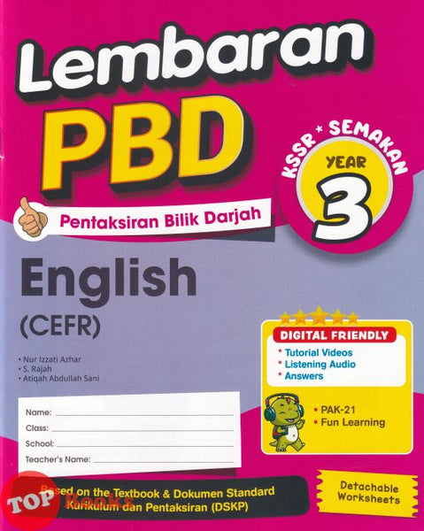 [TOPBOOKS  Ilmu Bakti] Lembaran PBD English CEFR Year 3 KSSR Semakan (2026)
