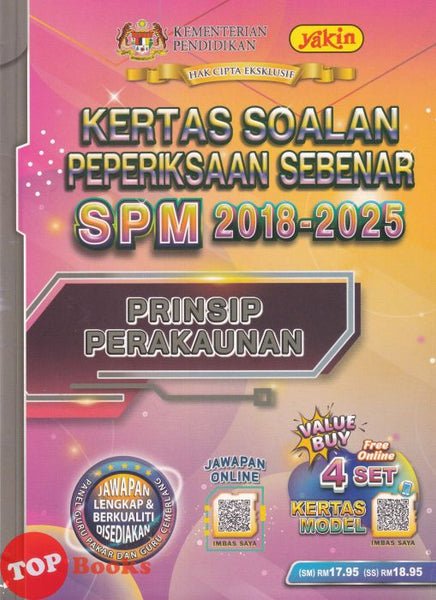 [TOPBOOKS Yakin] Kertas Soalan Peperiksaan Sebenar SPM 2018-2025 Prinsip Perakaunan (2026)