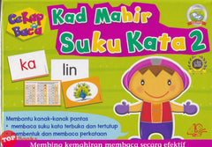 [TOPBOOKS Pelangi Kids] Kad Mahir Suku Kata 2