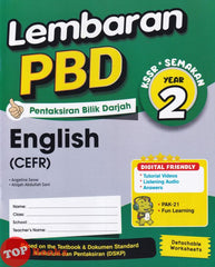 [TOPBOOKS  Ilmu Bakti] Lembaran PBD English CEFR Year 2 KSSR Semakan (2026)
