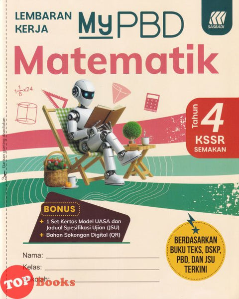 [TOPBOOKS Sasbadi] Lembaran Kerja MyPBD Matematik Tahun 4 KSSR Semakan (2026)