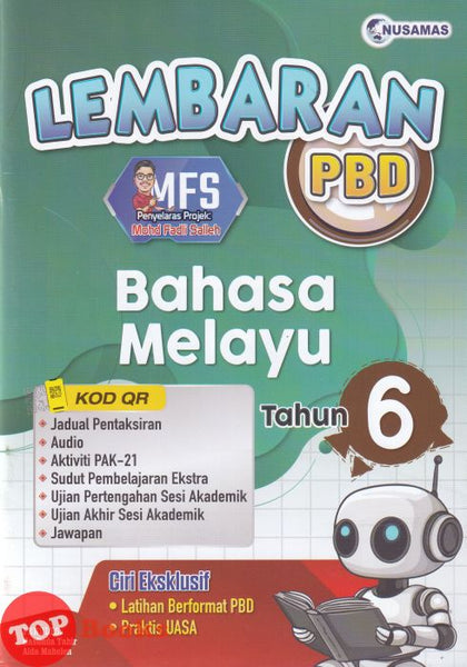 [TOPBOOKS Nusamas] Lembaran PBD Bahasa Melayu Tahun 6 (2026)