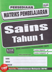 [TOPBOOKS Ilmu Didik] Persediaan Matriks Pembelajaran Sains Tahun 1 KSSR Semakan DLP (2026)